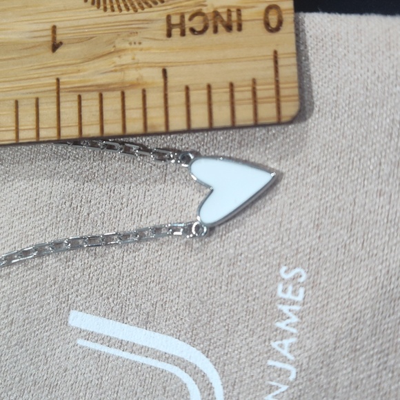 Uncommon James Mini White Heart Necklace - Picture 6 of 8